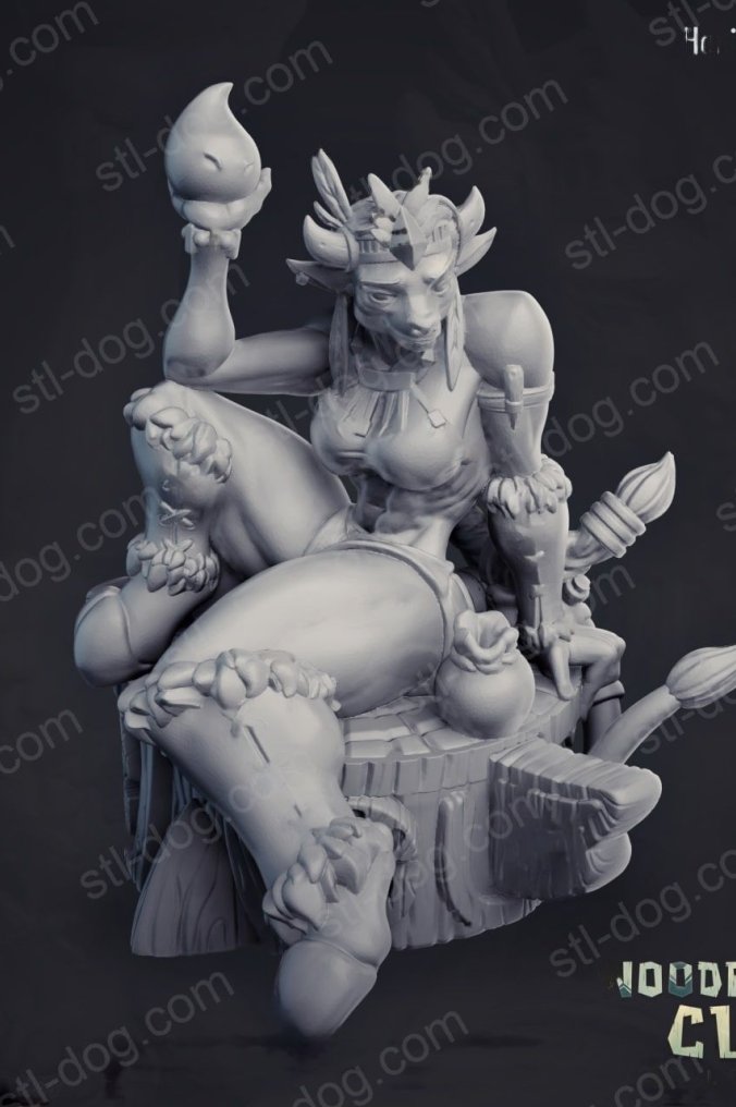 木角氏族 (Woodenhorn Clan) 3D打印图纸